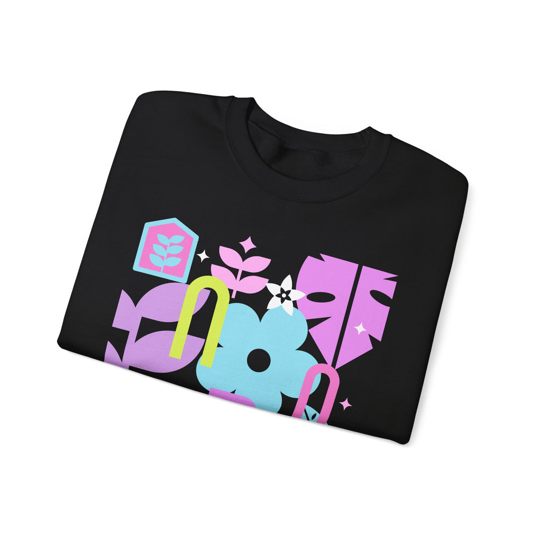 Never Stop Growing Floral Graphic Unisex Sweatshirt