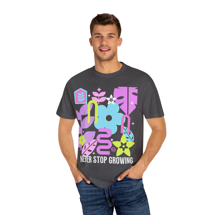 Never Stop Growing! Colorful Unisex T-Shirt