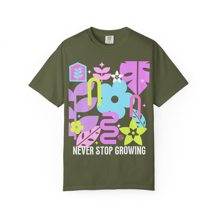 Never Stop Growing! Colorful Unisex T-Shirt