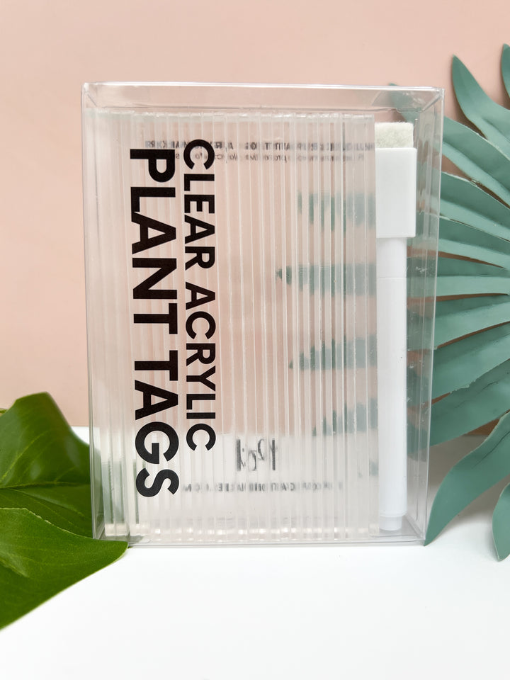 Clear Acrylic Plant Tags (Set of 25)