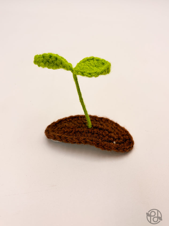 Crochet Sprout Hair Clips (Pair)