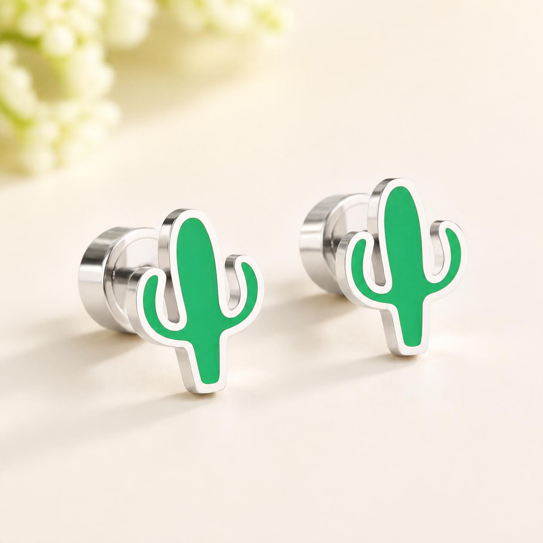 Cactus Stud Earrings