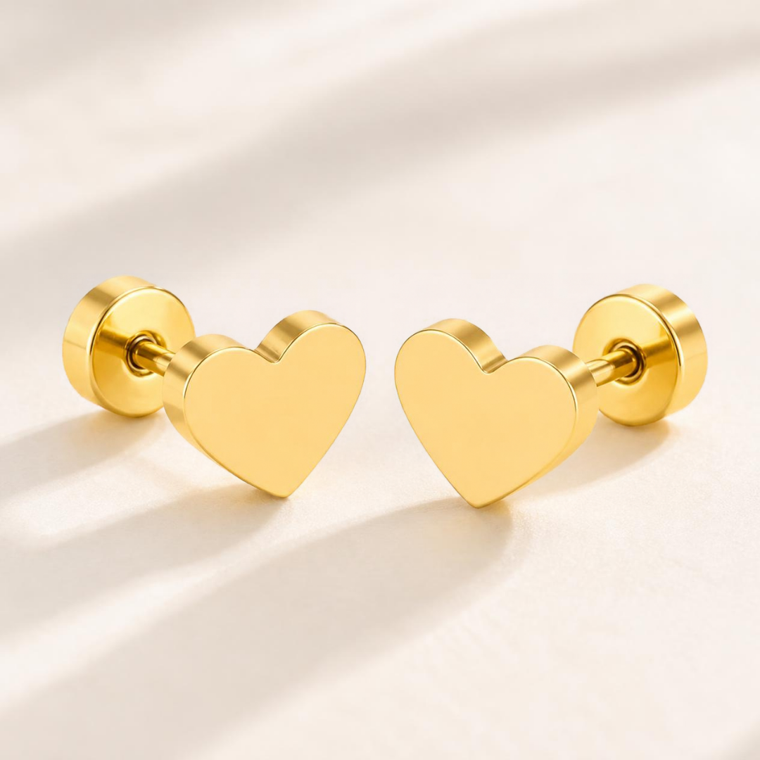 Heart Stud Earrings