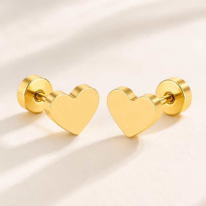 Heart Stud Earrings