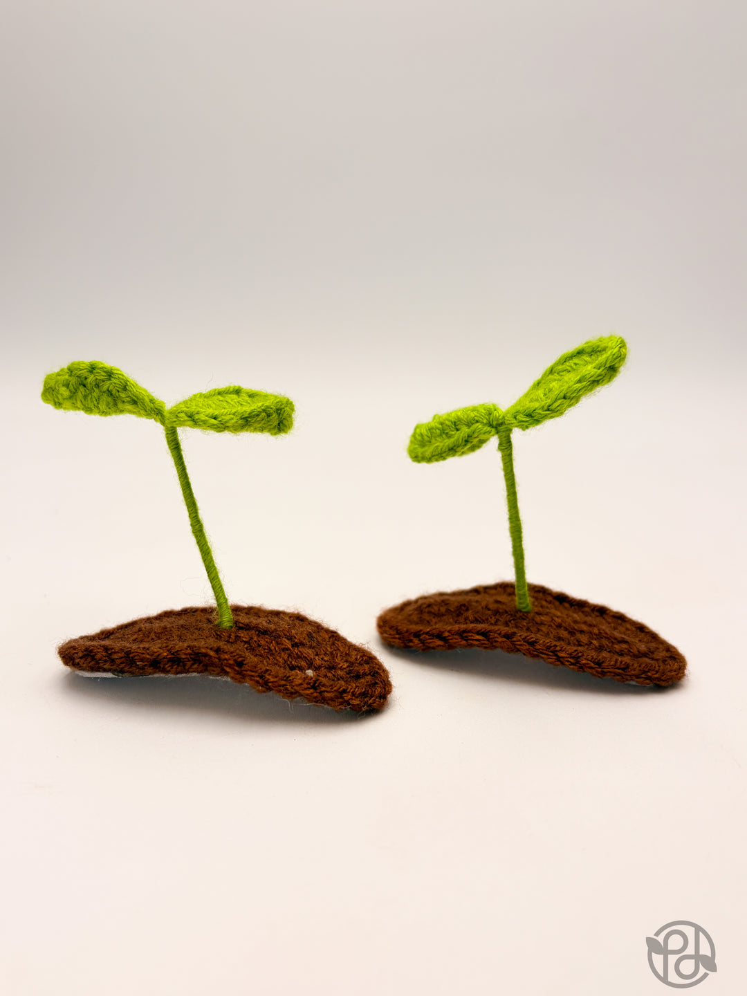 Crochet Sprout Hair Clips (Pair)