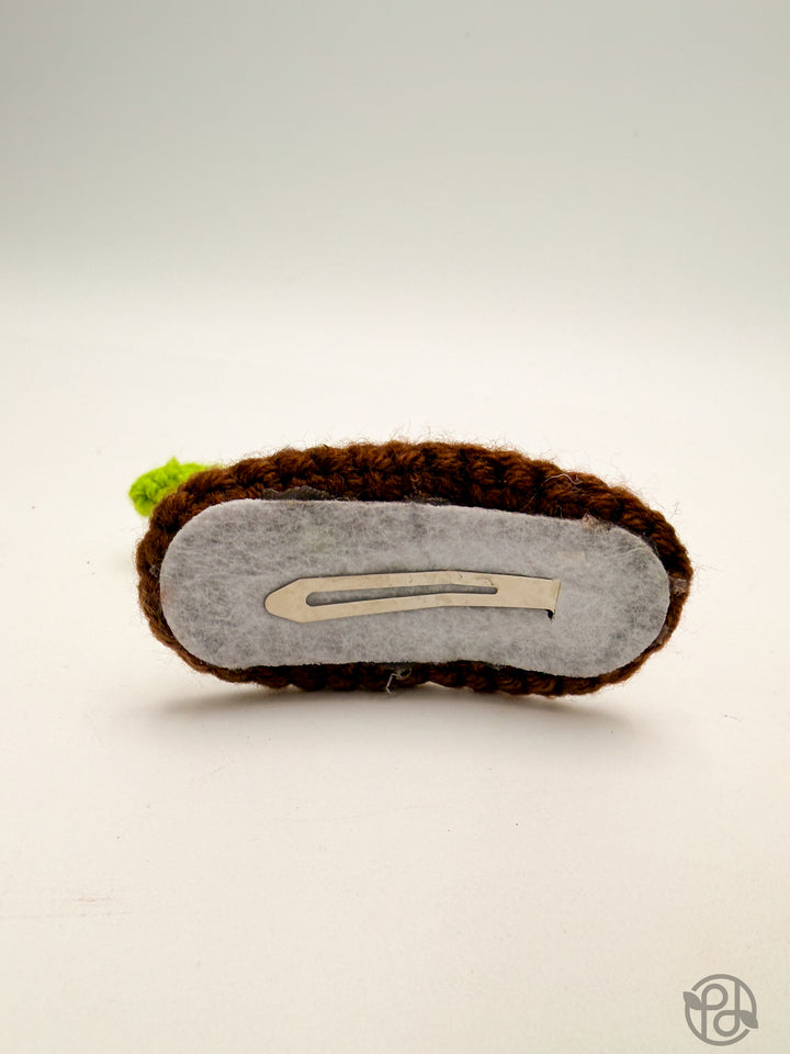 Crochet Sprout Hair Clips (Pair)