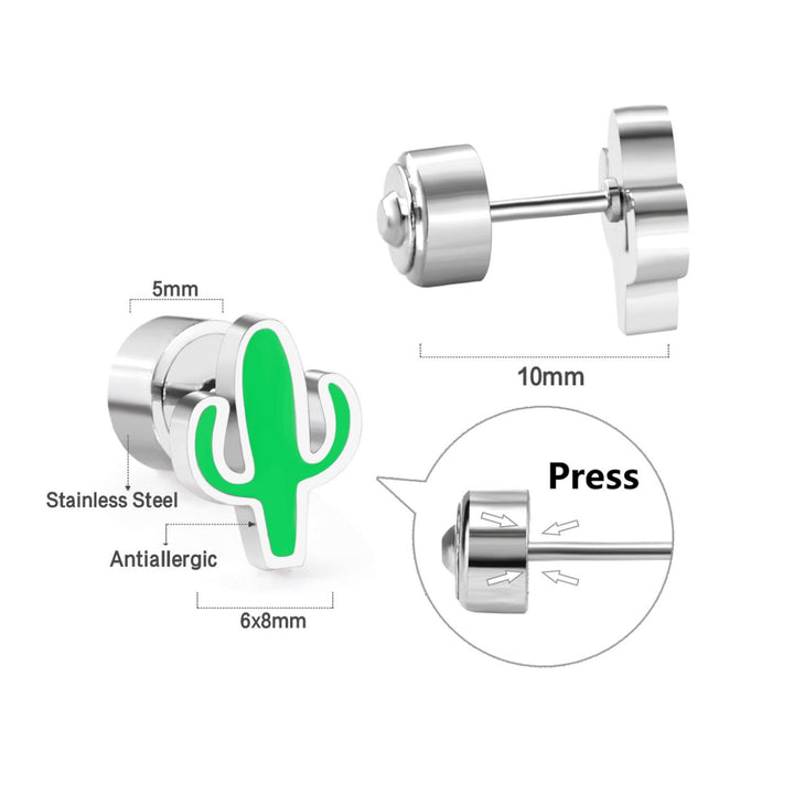 Cactus Stud Earrings