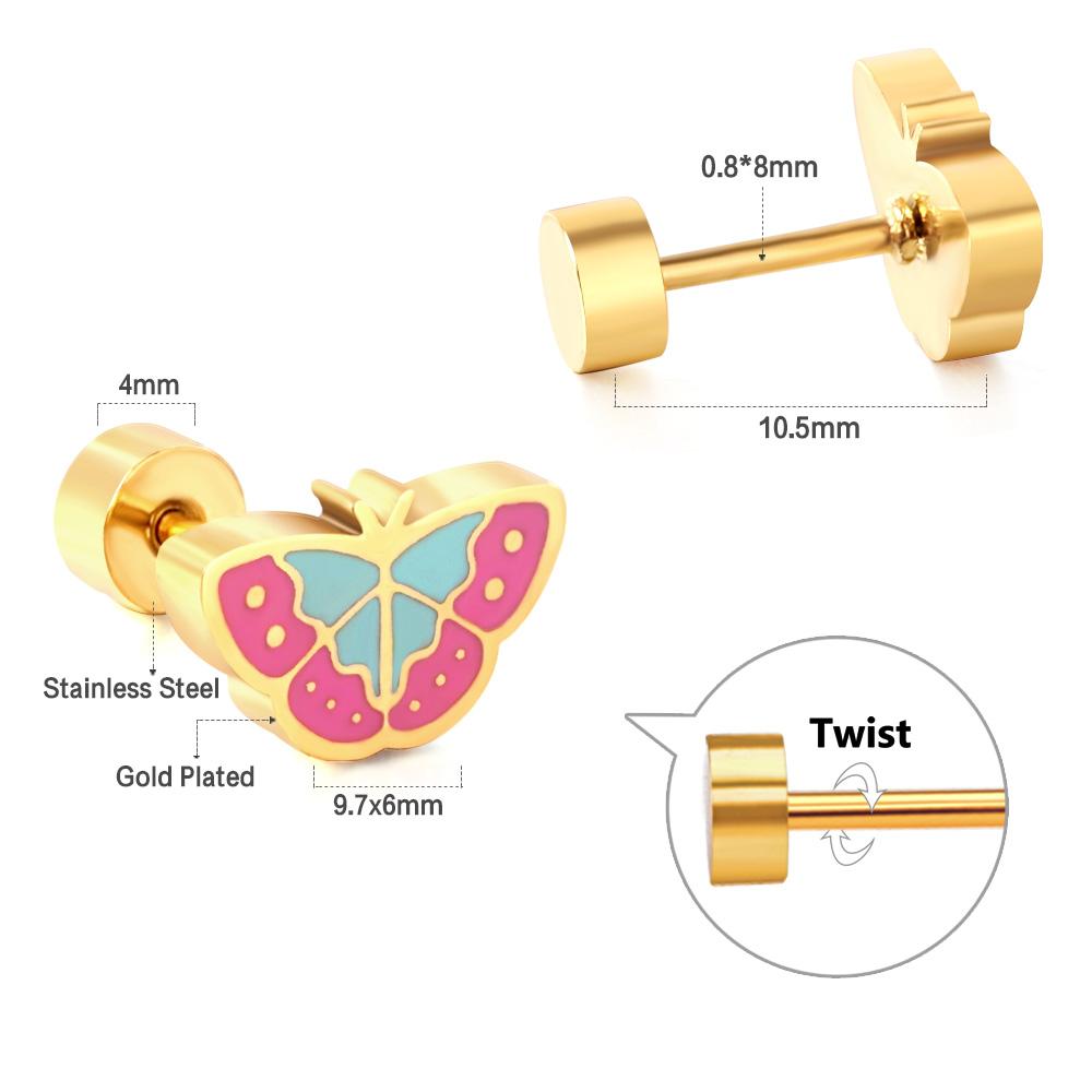 Butterfly Stud Earrings