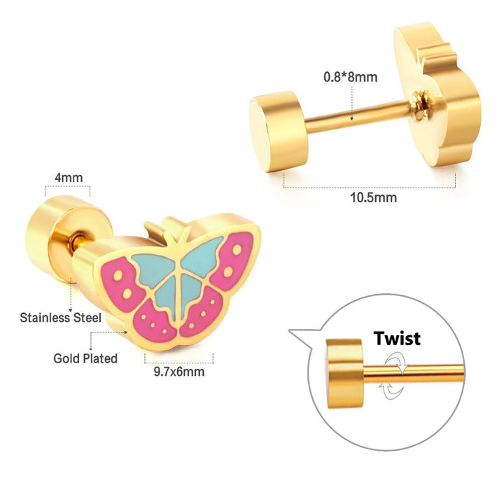 Butterfly Stud Earrings