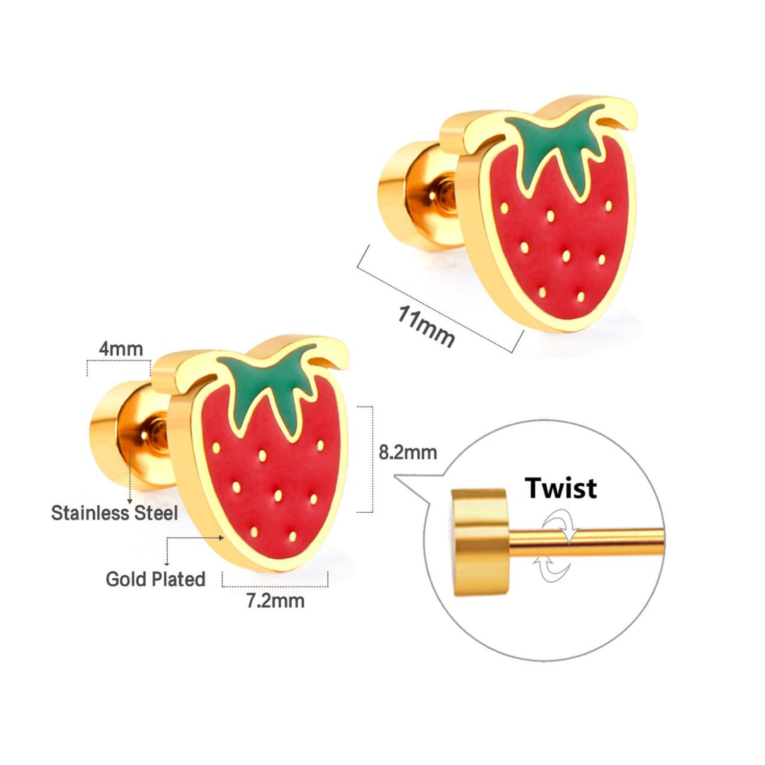 Strawberry Stud Earrings