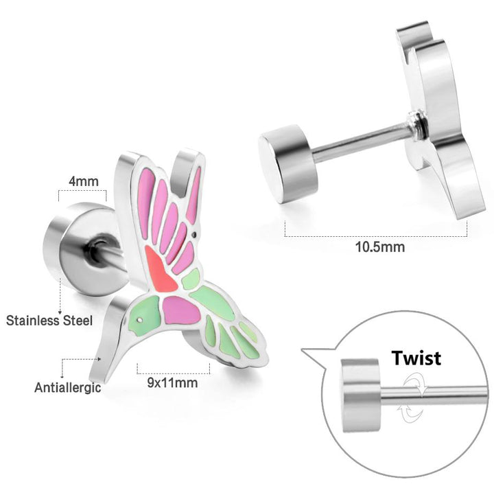 Hummingbird Stud Earrings