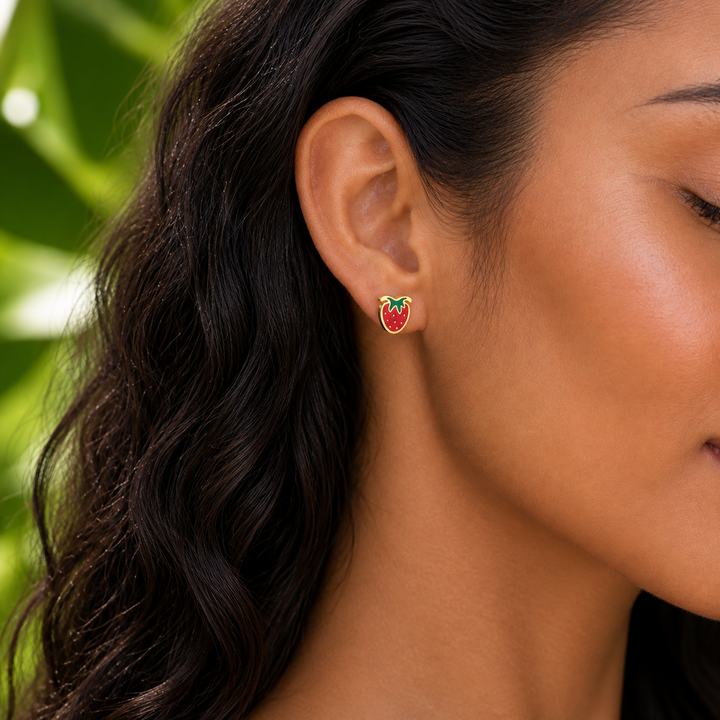 Strawberry Stud Earrings