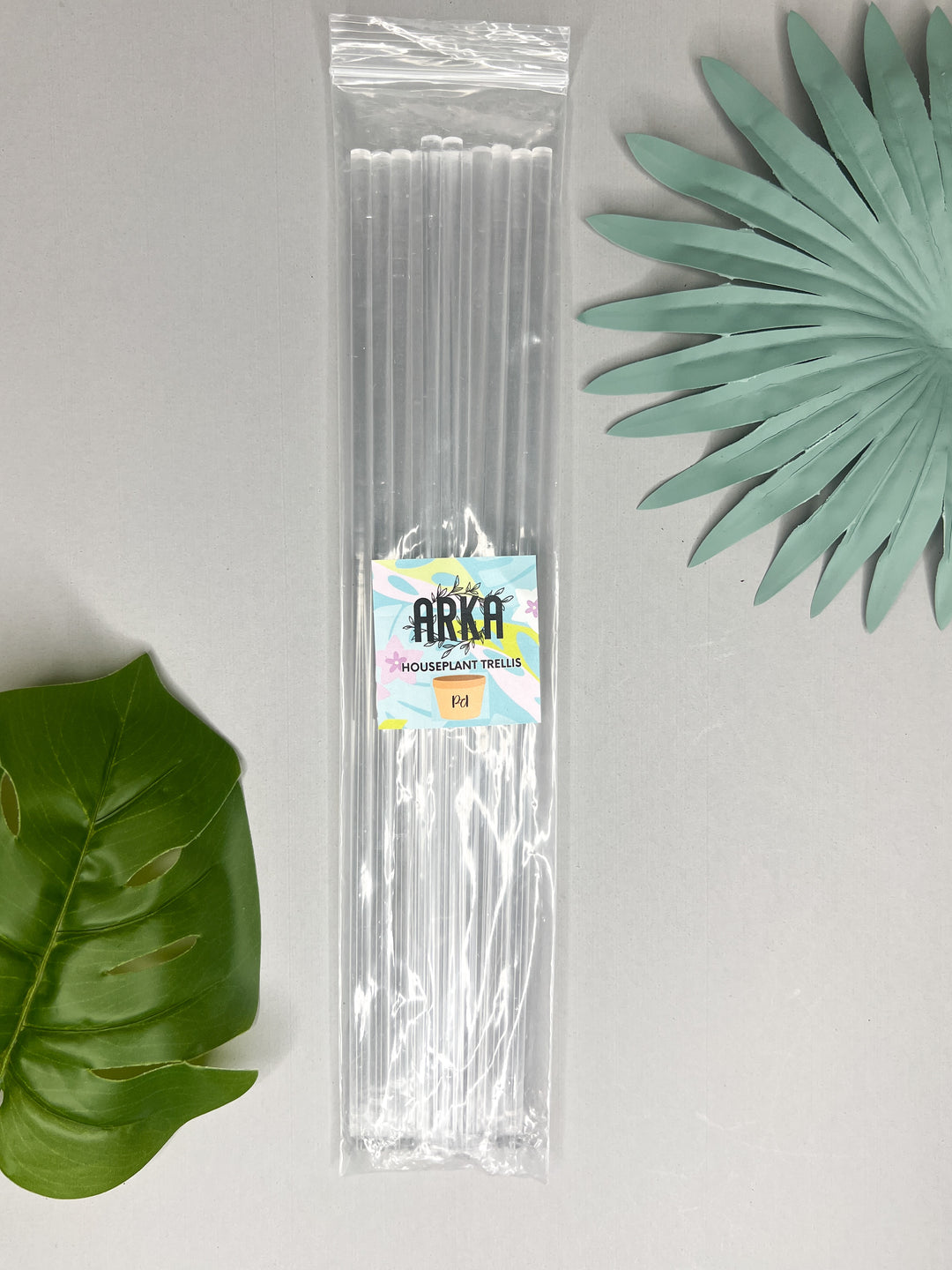 Arka Acrylic Plant Support Stick (12" Set of 12)