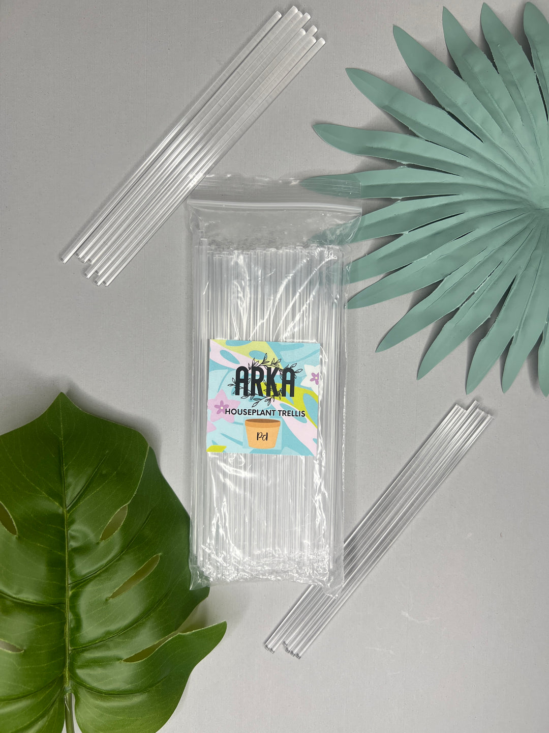 plastic plant support sticks Arka Acrylic Plant Support Stick (6" Set of 100)