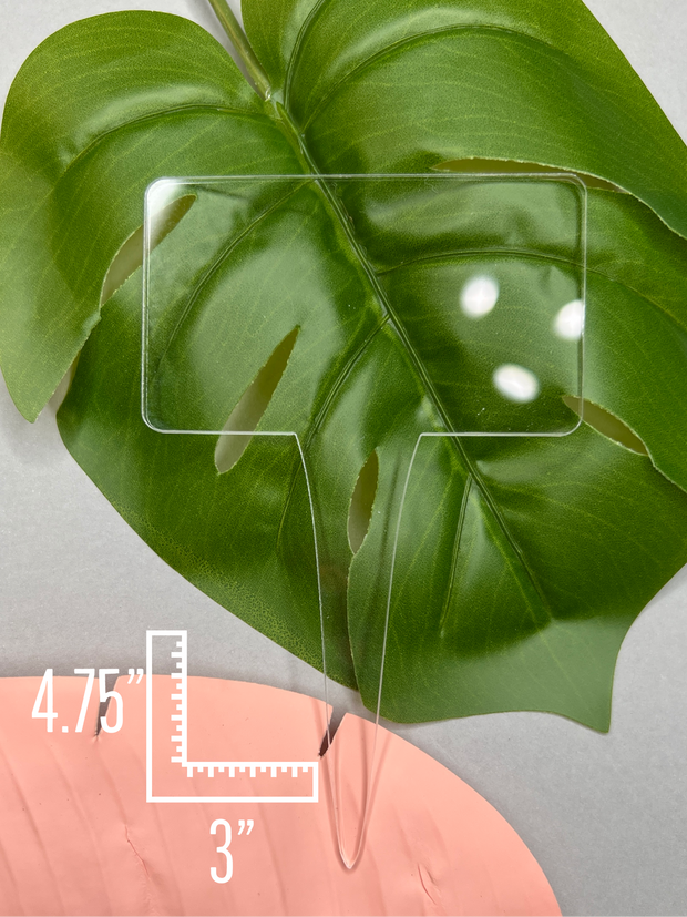 Clear Plant Label